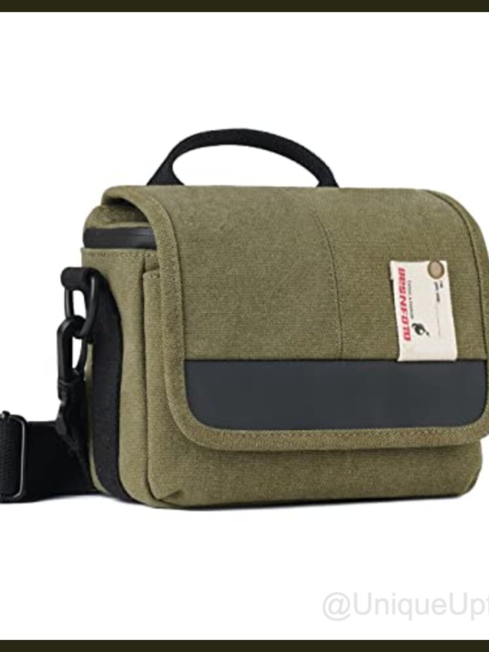 Waterproof Canvas Camera Crossbody Bag Compact Shockproof Case